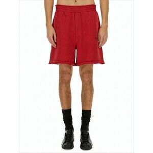 Helmut Lang Relaxed Fit Red Shorts With Elastic Waistband - NWT